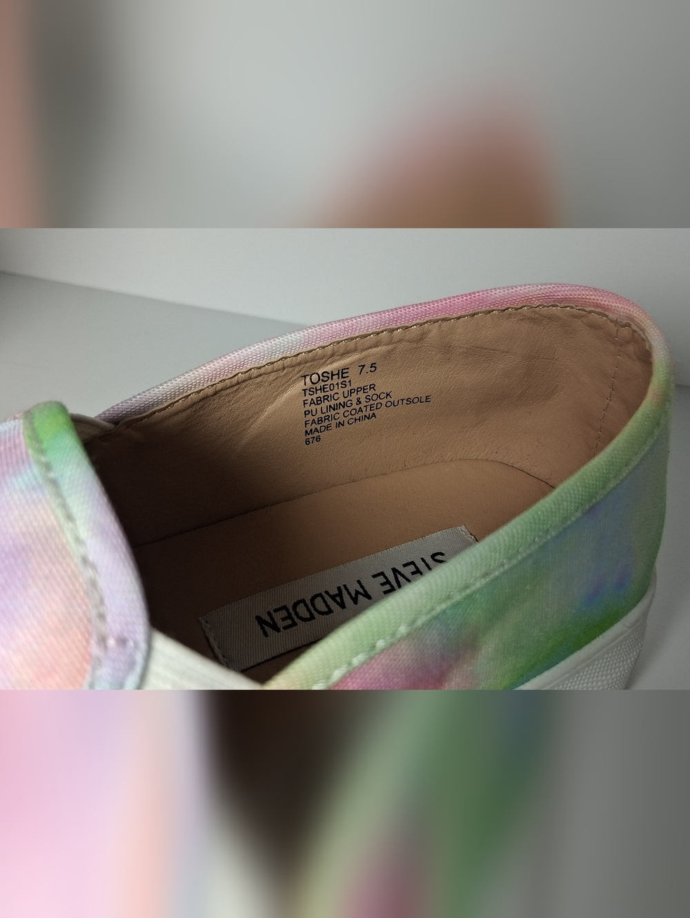 Steve Madden Multicolor Slip-On Sneakers Women's Size 7.5 - Picture 7 of 12